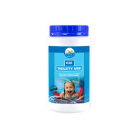 20 g bezchlórové tablety pre priebežnú úpravu vody v bazénoch a vírivkách.
