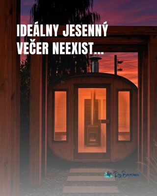 Ideálny jesenný večer predsa existuje… ❤️ Teplo, ticho, vôňa dreva a ty – zabalený v pohode vlastnej fínskej sauny. 🔥...